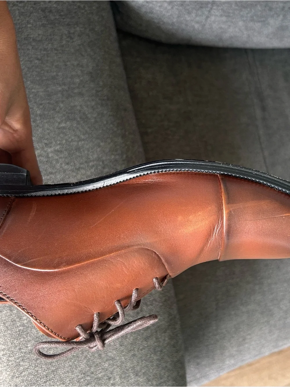 Florsheim Brown Leather Cap Toe Oxford Dress Shoes. Size 8.5M